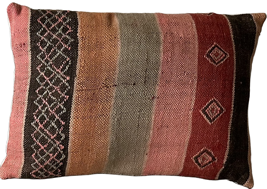 Marokkaans kussen - 60 x 40 cm - kleurrijke tribal patronen