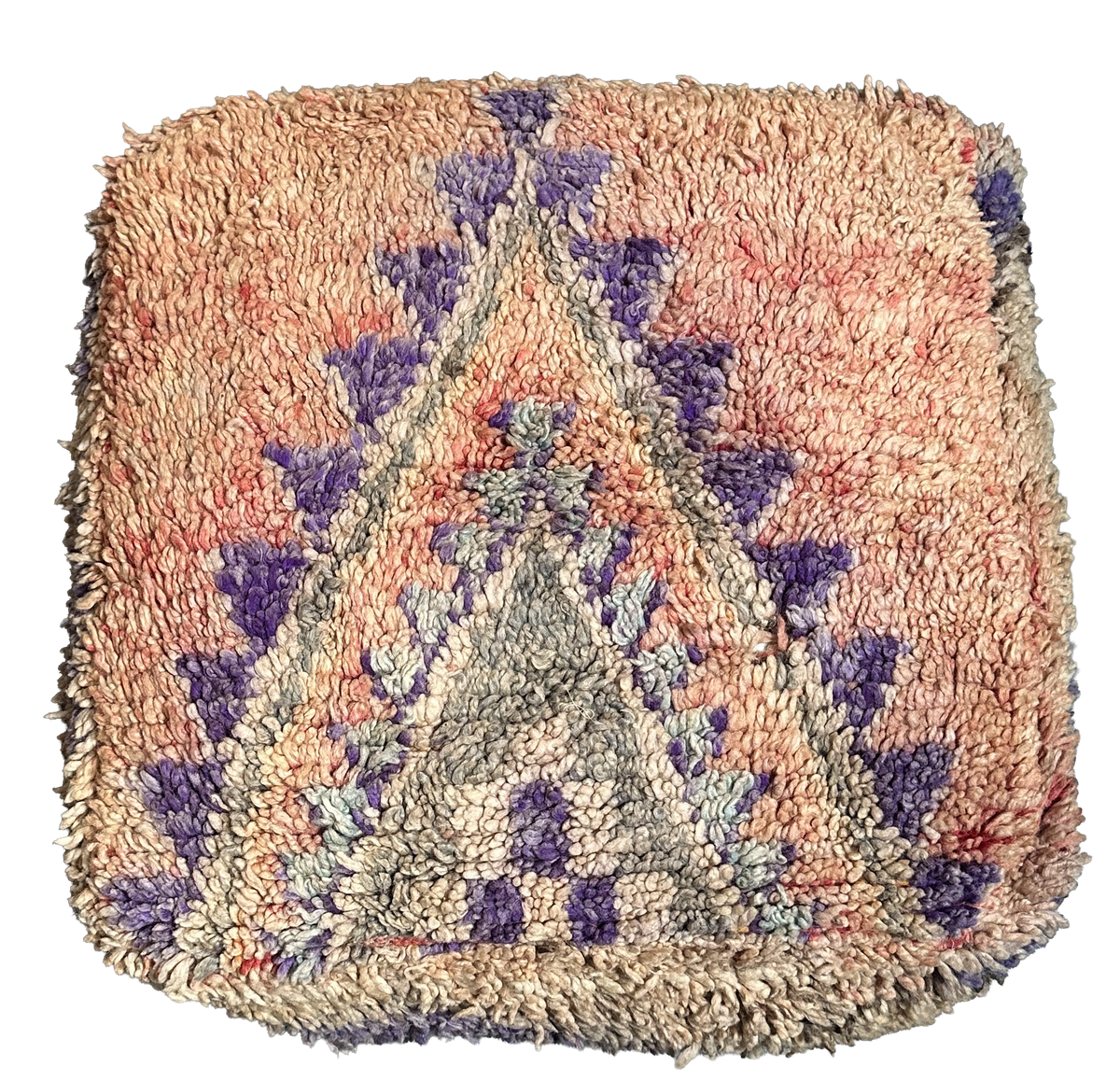 Marokkaanse Boujaad / kelim poef - multicolor