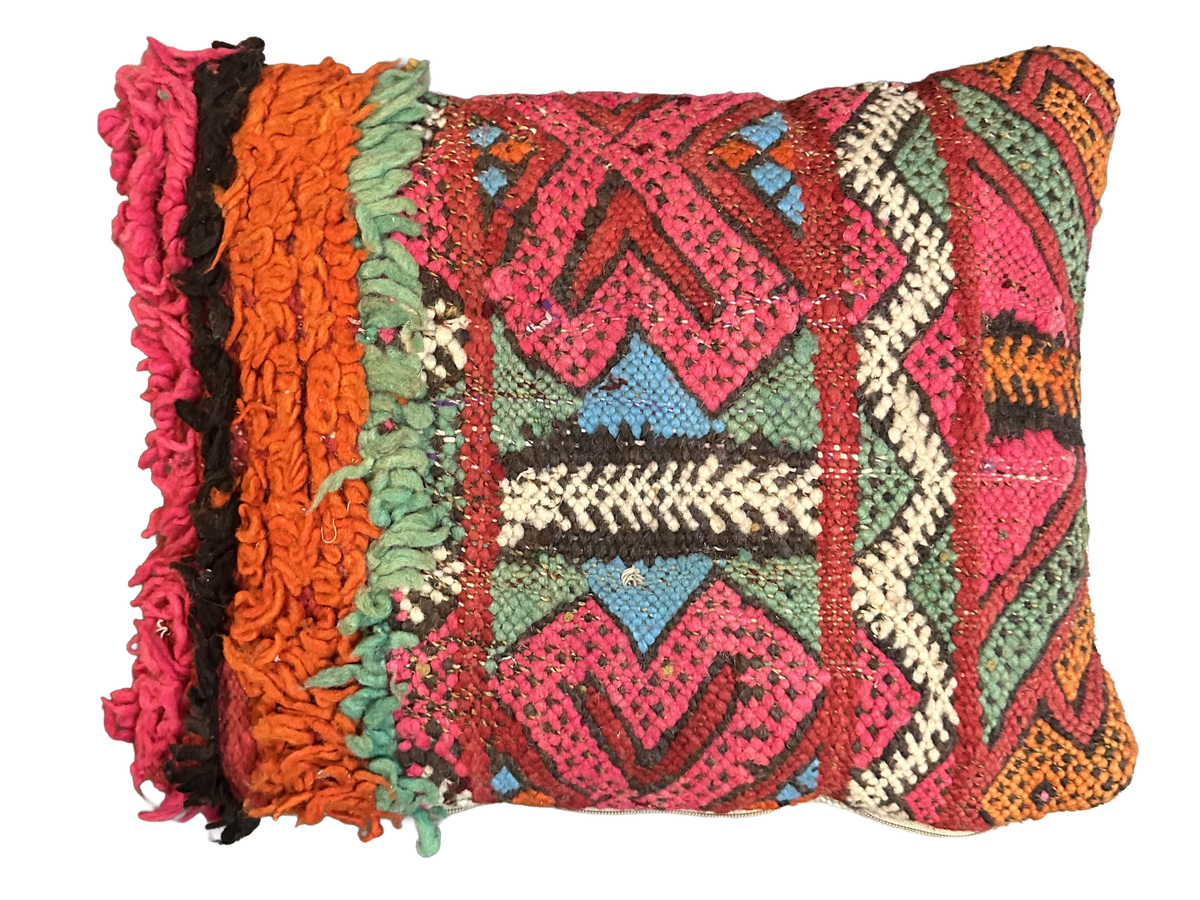 Marokkaans kussen - roze mix - 50 x 40 cm