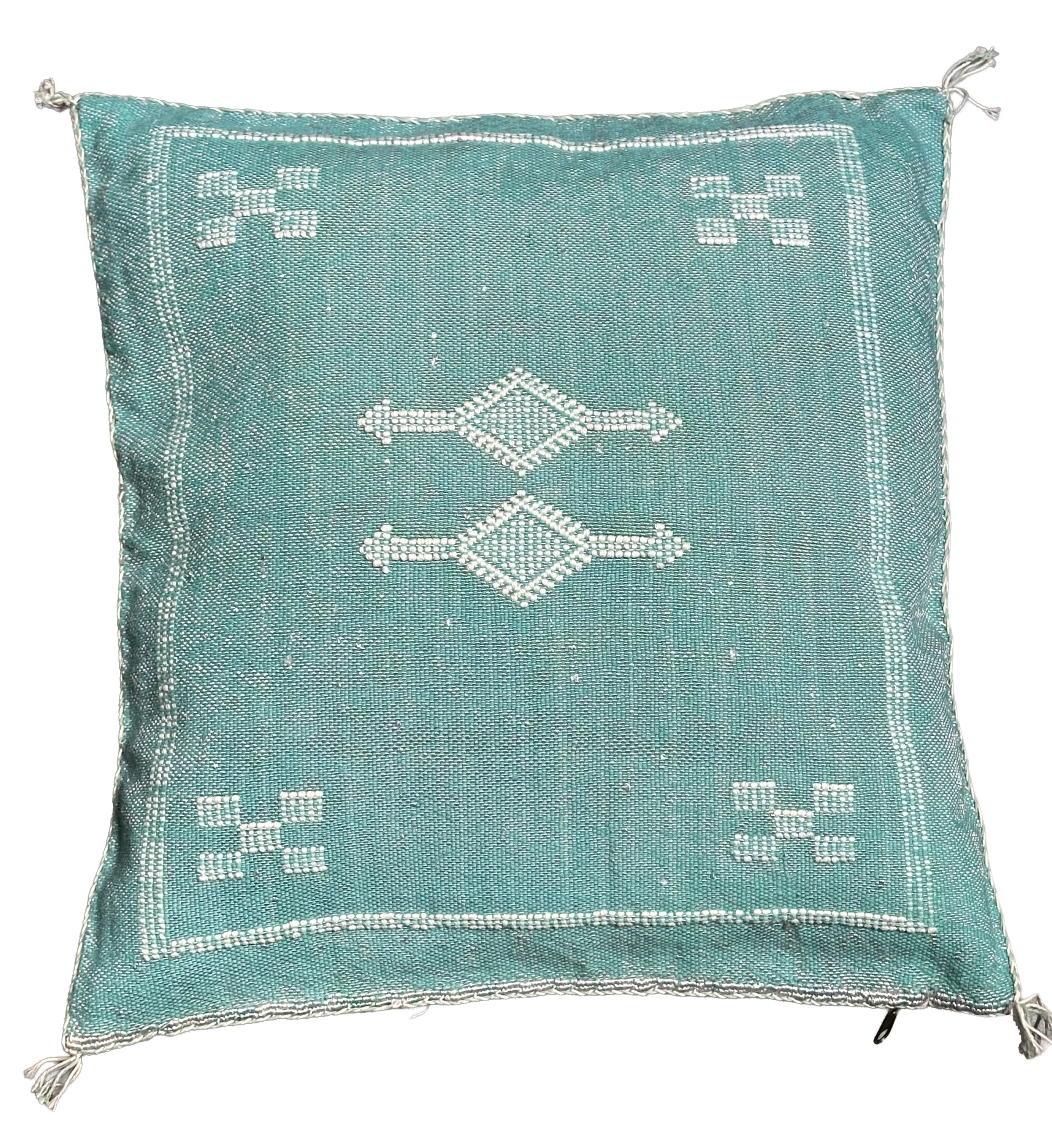 Sabra kussen - blauw groen - 47 x 44 cm