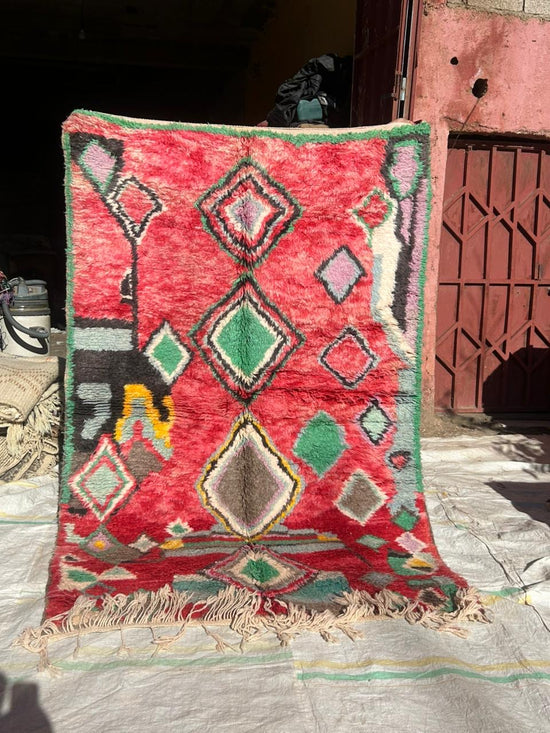 Marokkaans Boujaad vloerkleed - multicolor - 245 x 155 cm