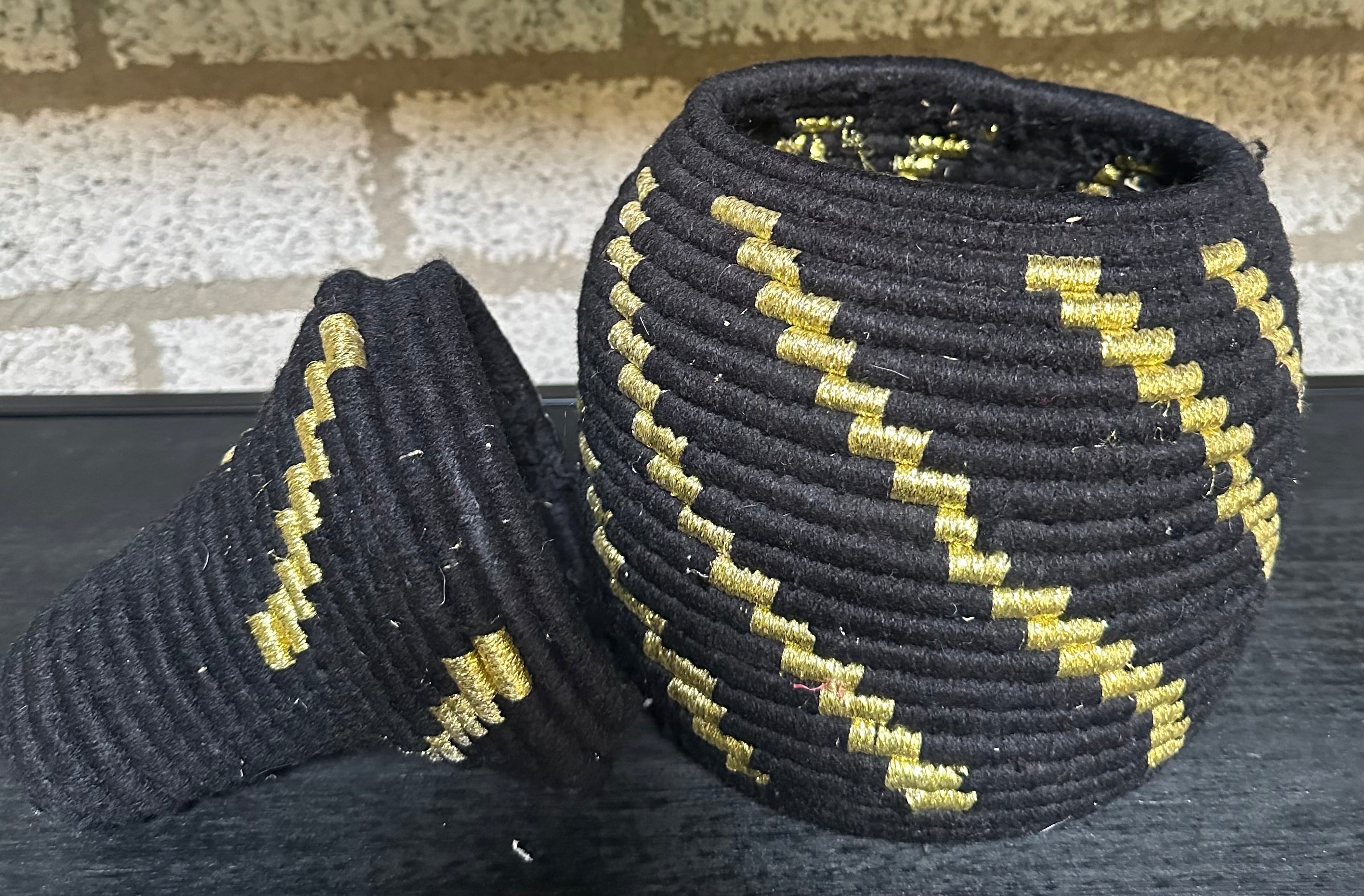 Berber mand M - zwart + goud