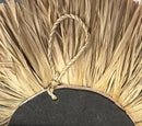 Wandhanger zeegras met schelpen - dia 23 cm