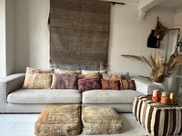 Marokkaans Berber kussen - mix rood - 55 x 35 cm