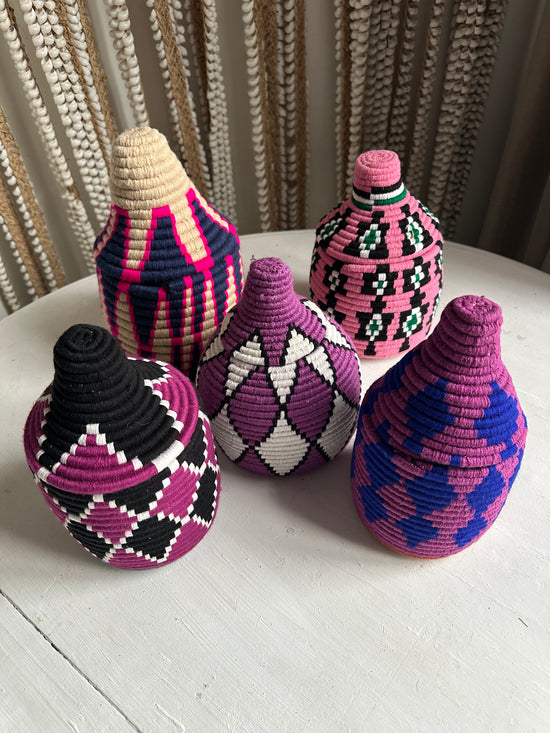 Berber mand S - multi ster - paars/glitter/blauw