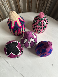 Berber mand S - multi ster - roze/wit/groen/zwart