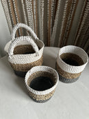 Zeegras manden set van 3 stuks – Wit/Naturel/Grijs