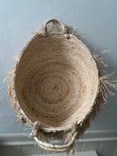 Raffia mand franjes - naturel