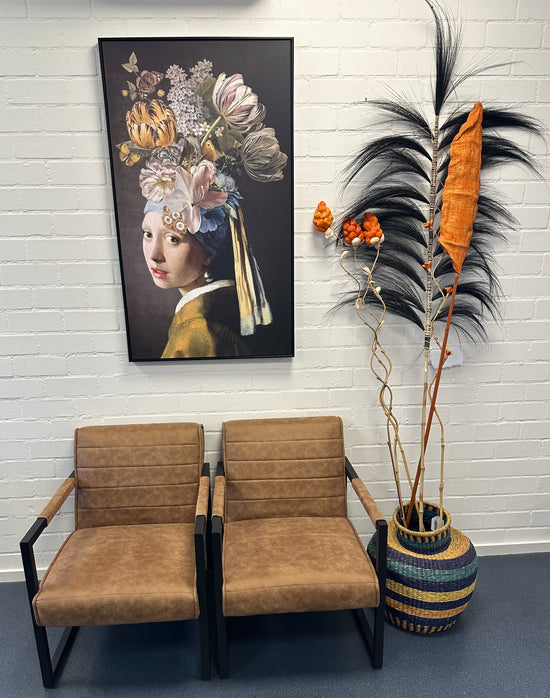 Gevlochten zeegras XL mand / vaas