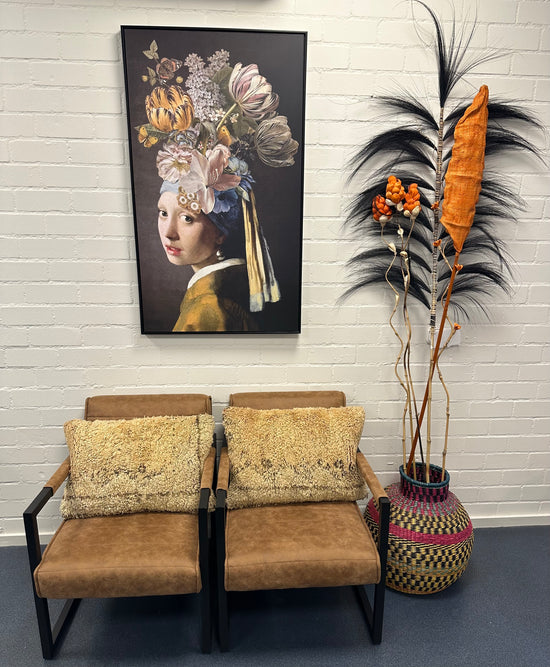 Gevlochten zeegras XL mand / vaas