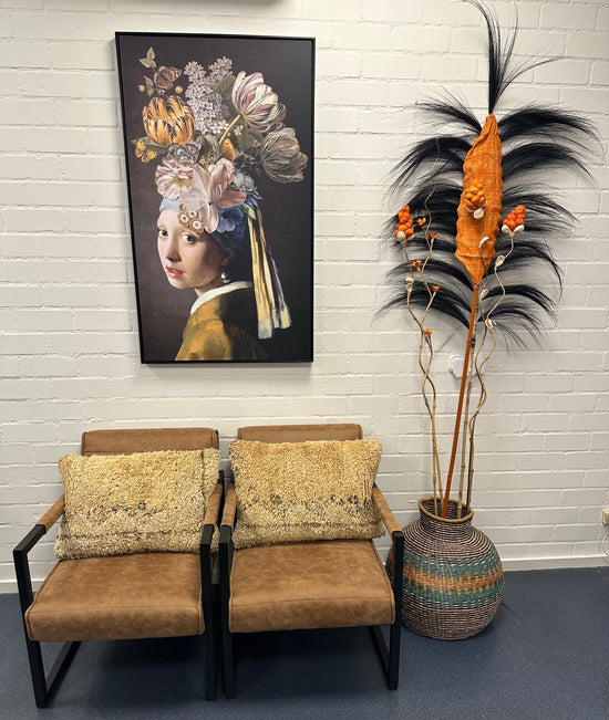 Gevlochten zeegras XL mand / vaas