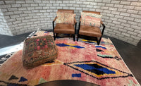 Marokkaans Boujaad vloerkleed  - roze met patronen - 244 x 154 cm