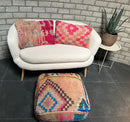 Marokkaans kussen - multi roze mix - 60 x 40 cm