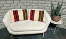 Marokkaans kussen - rood met neon mix - 60 x 40 cm