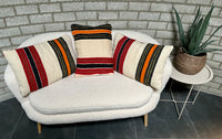 Marokkaans kussen - rood + neon mix - 60 x 40 cm