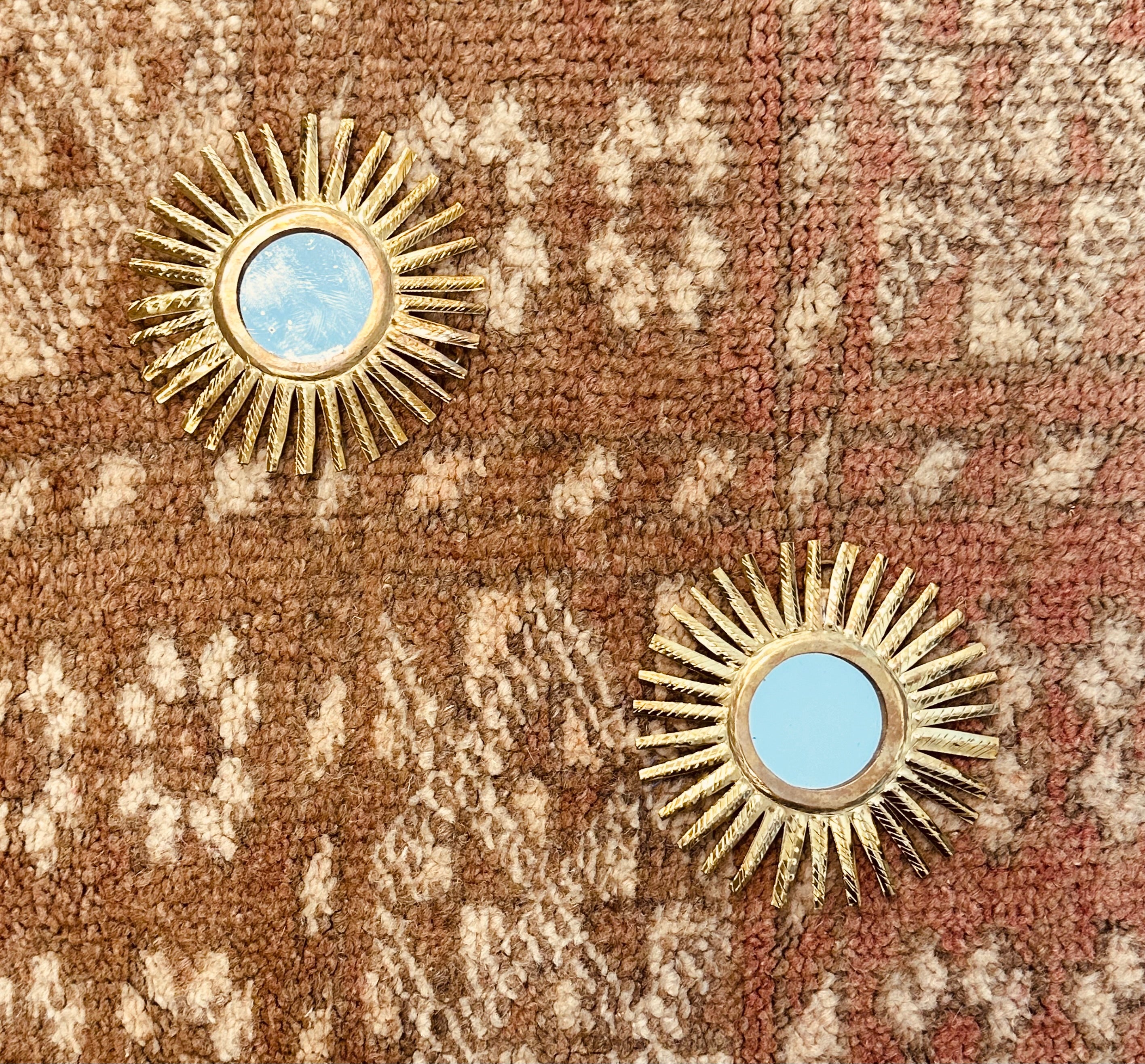 Messing spiegeltje Zon - S