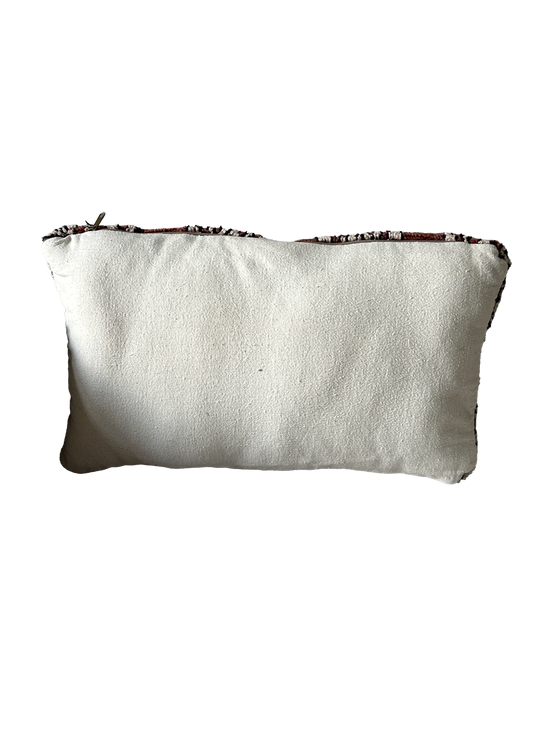 Marokkaans Berber kussen - mix rood - 55 x 35 cm