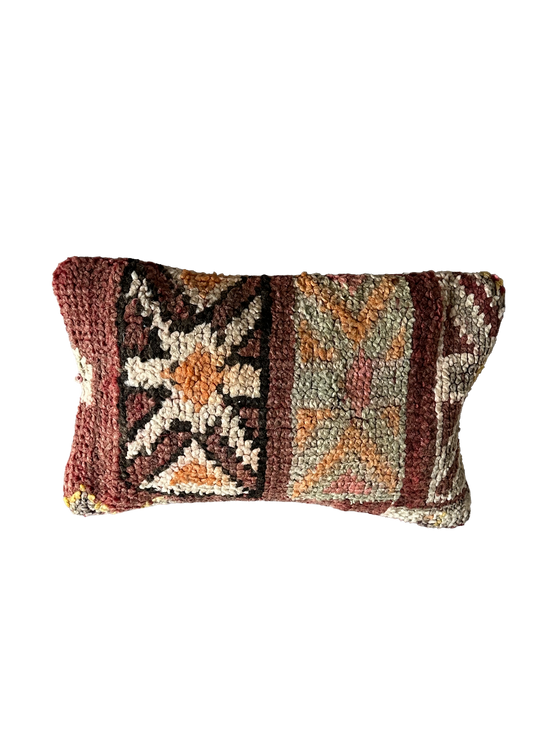Marokkaans Berber / Kelim kussen - multi-colour Ster - 45 x 30 cm