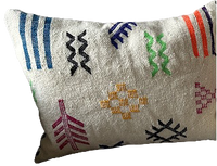 Marokkaans kussen -  wit Amazigh - 60 x 40 cm