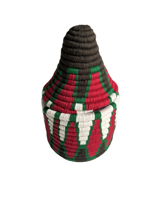 Berber mand S - multi triangel rood/wit/groen