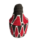 Berber mand S - multi triangel - rood/wit/bruin