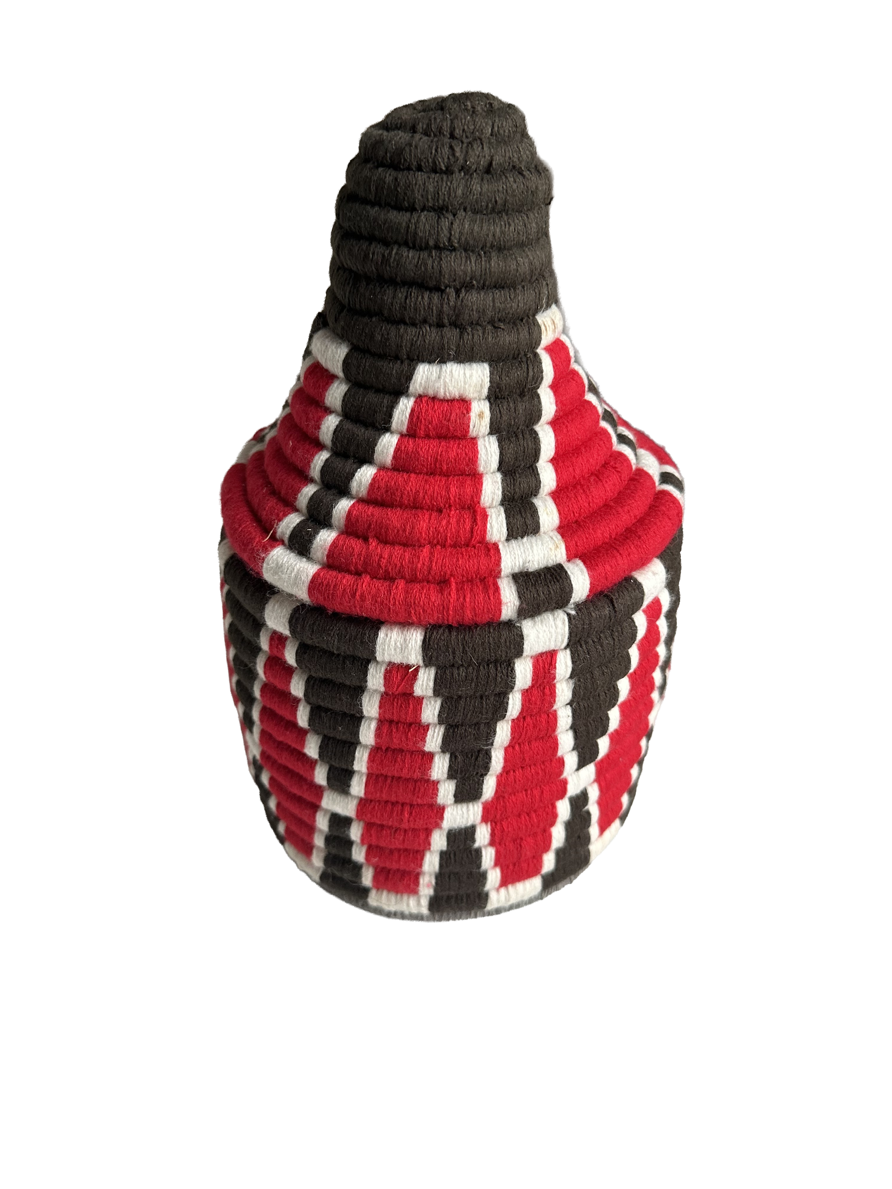Berber mand S - multi triangel - rood/wit/bruin