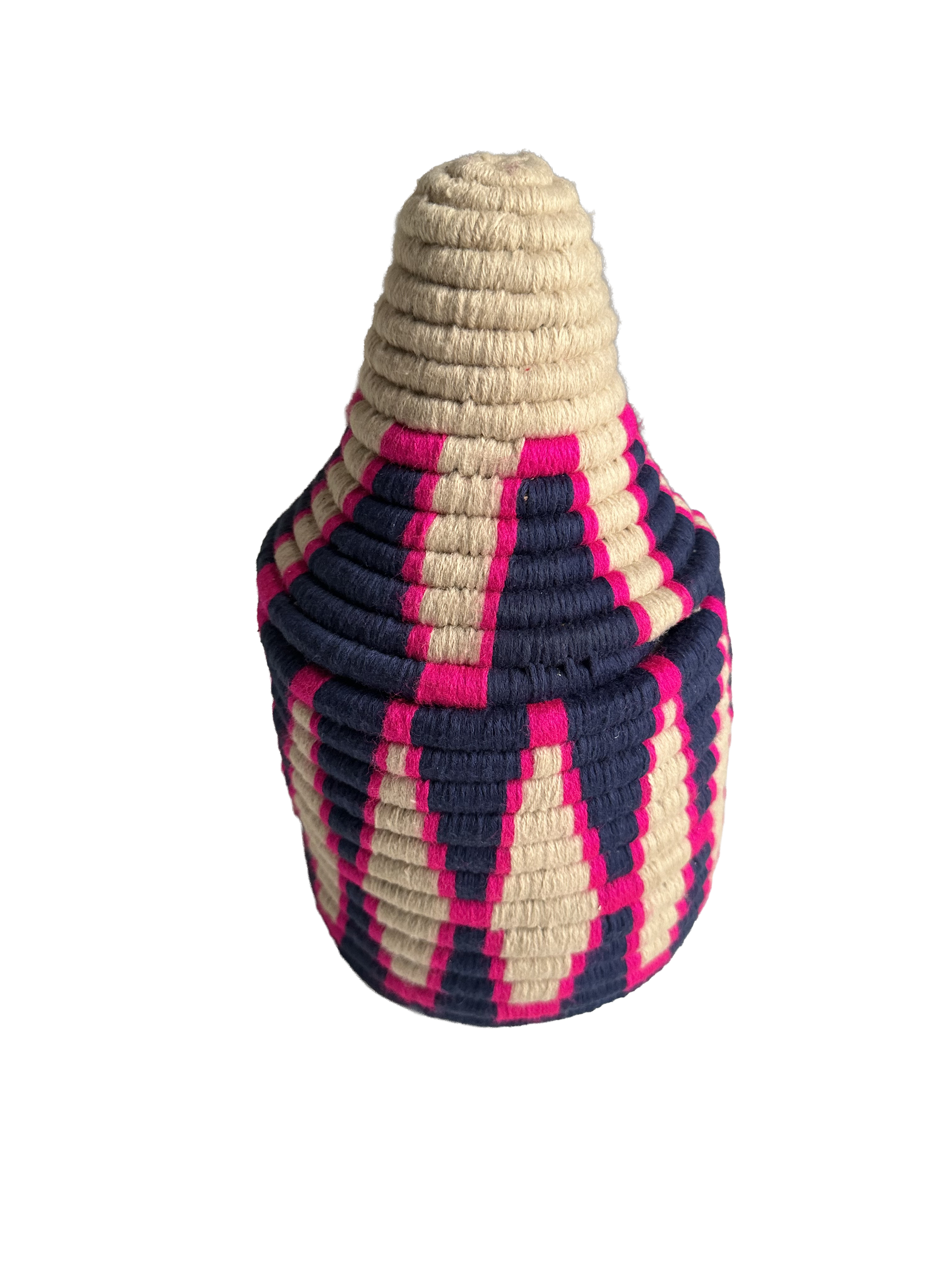 Berber mand S - multi triangel - blauw/beige/roze