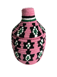 Berber mand S - multi ster - roze/wit/groen/zwart