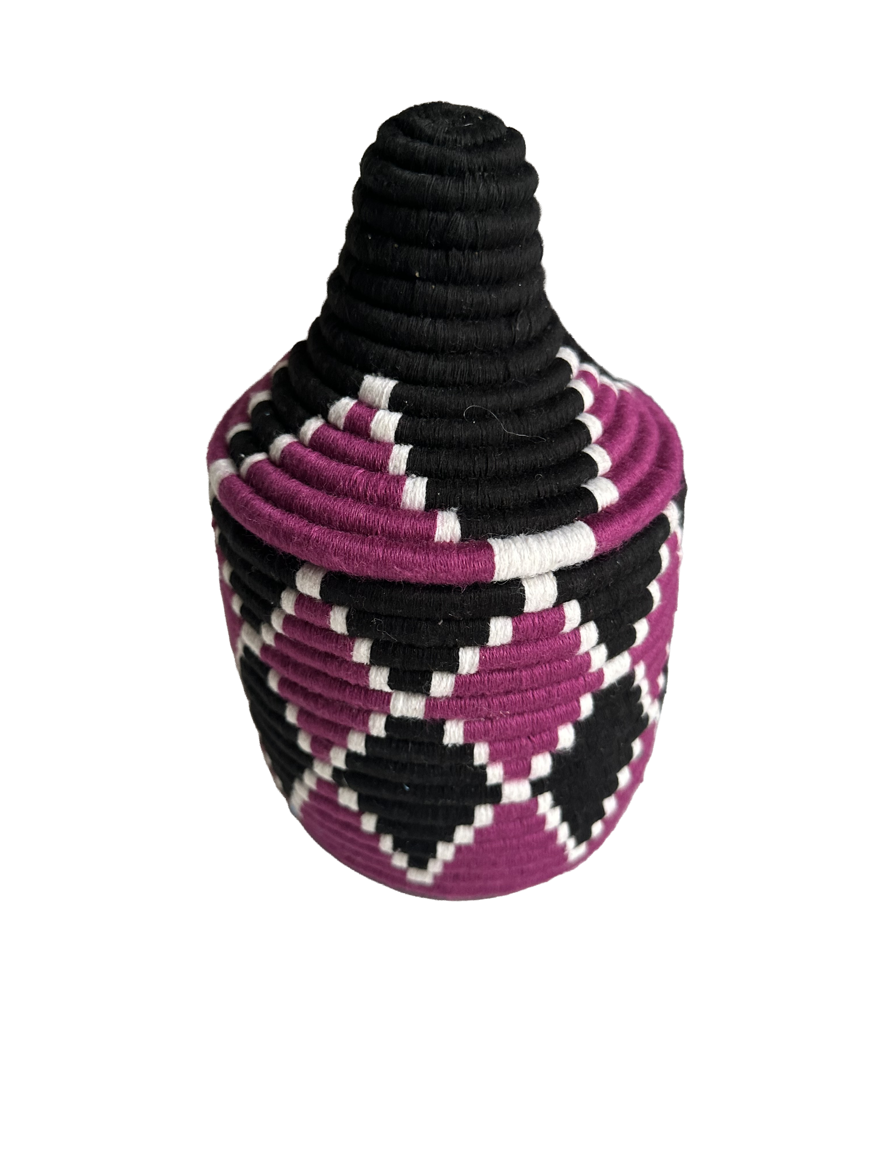 Berber mand S - multi triangel - zwart/wit/paars