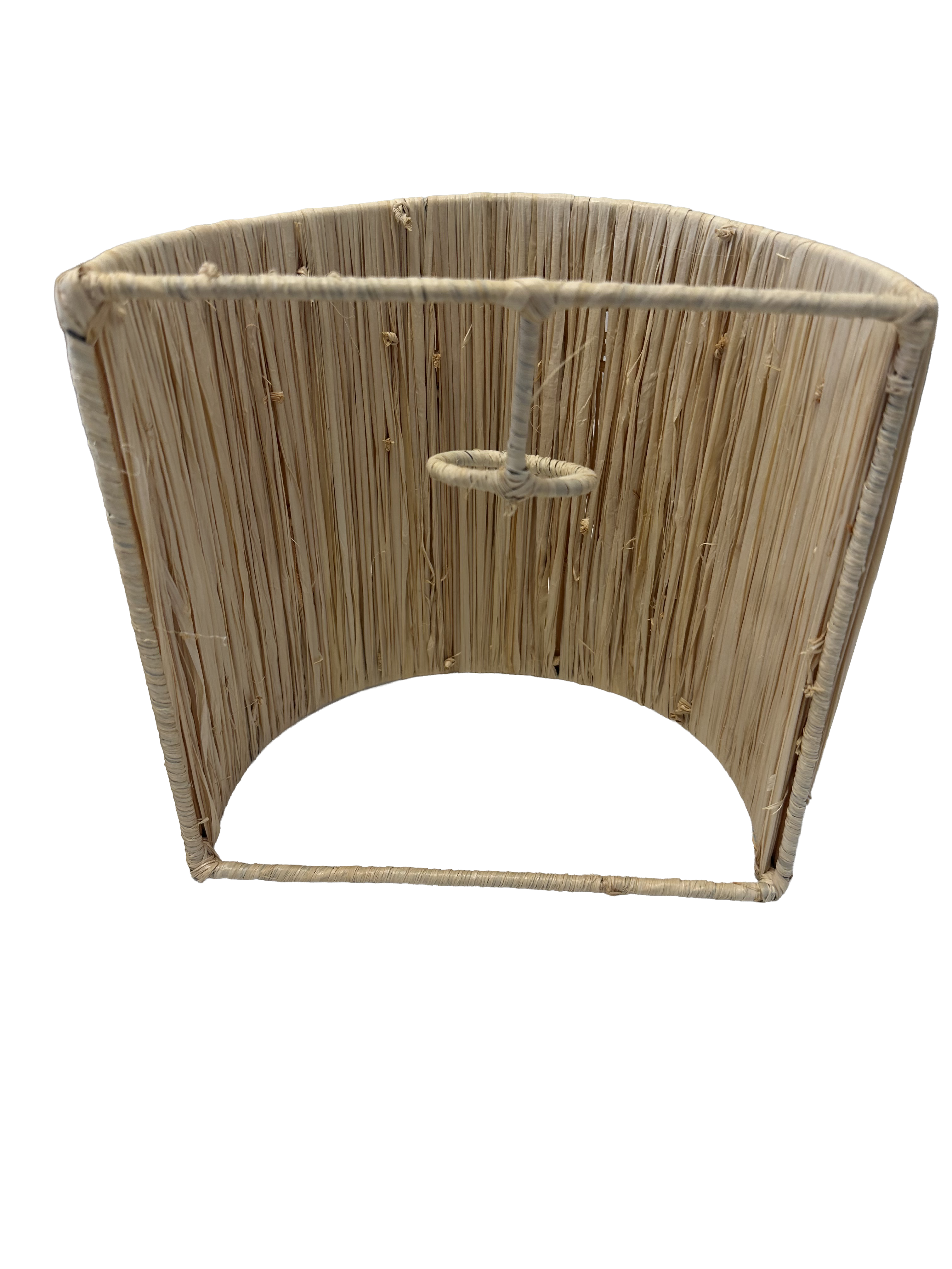 Raffia wandlamp - naturel - hoogte 21 cm