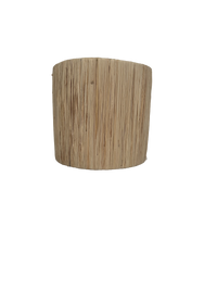 Raffia wandlamp - naturel - hoogte 21 cm