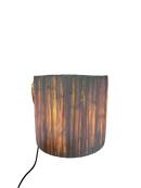 Raffia wandlamp - naturel - hoogte 21 cm