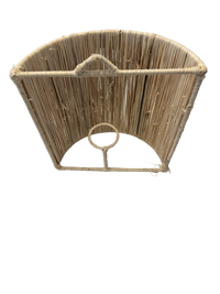 Raffia wandlamp - naturel - hoogte 20 cm