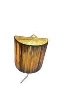 Raffia wandlamp - naturel - hoogte 20 cm