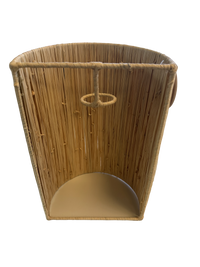 Raffia wandlamp - naturel - hoogte 32 cm