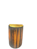 Raffia wandlamp - naturel - hoogte 32 cm