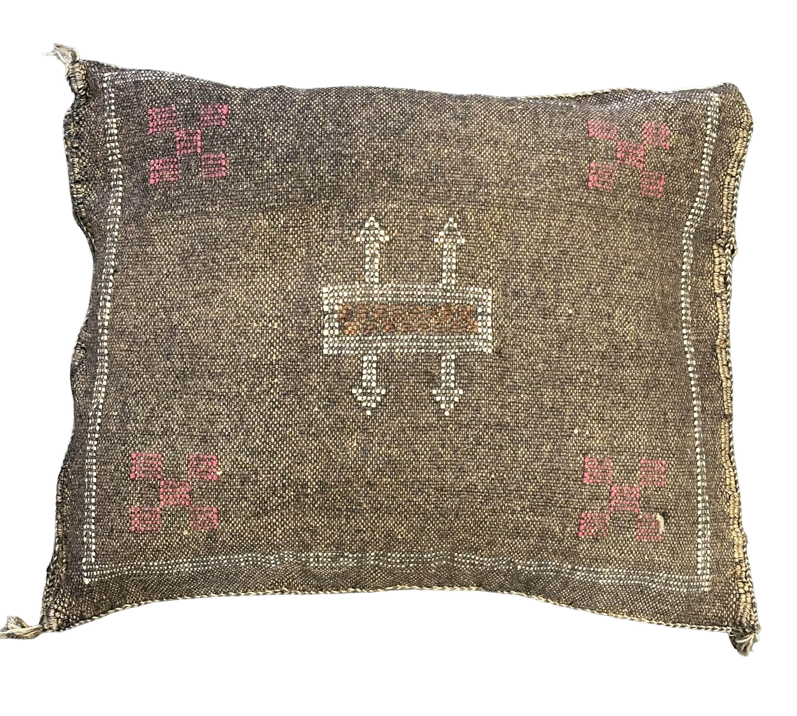 Marokkaans Sabra kussen - licht bruin - 45 x 45 cm