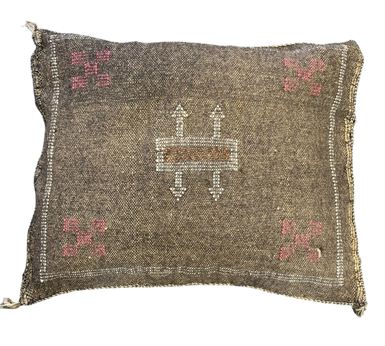 Marokkaans Sabra kussen - licht bruin - 45 x 45 cm