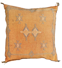 Marokkaans Sabra kussen - oranje - 45 x 45 cm