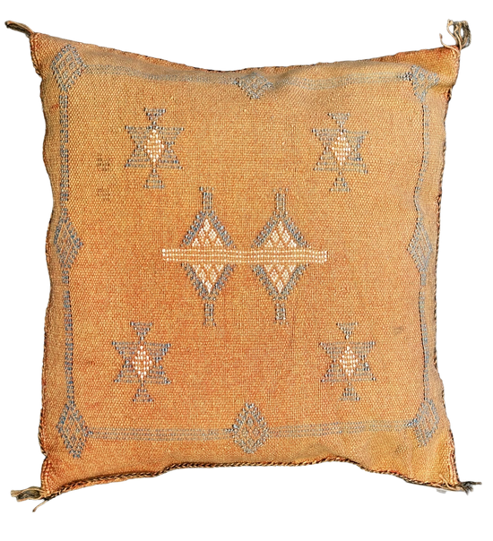 Marokkaans Sabra kussen - oranje - 45 x 45 cm