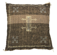 Marokkaans Sabra kussen - bruin - 45 x 45 cm