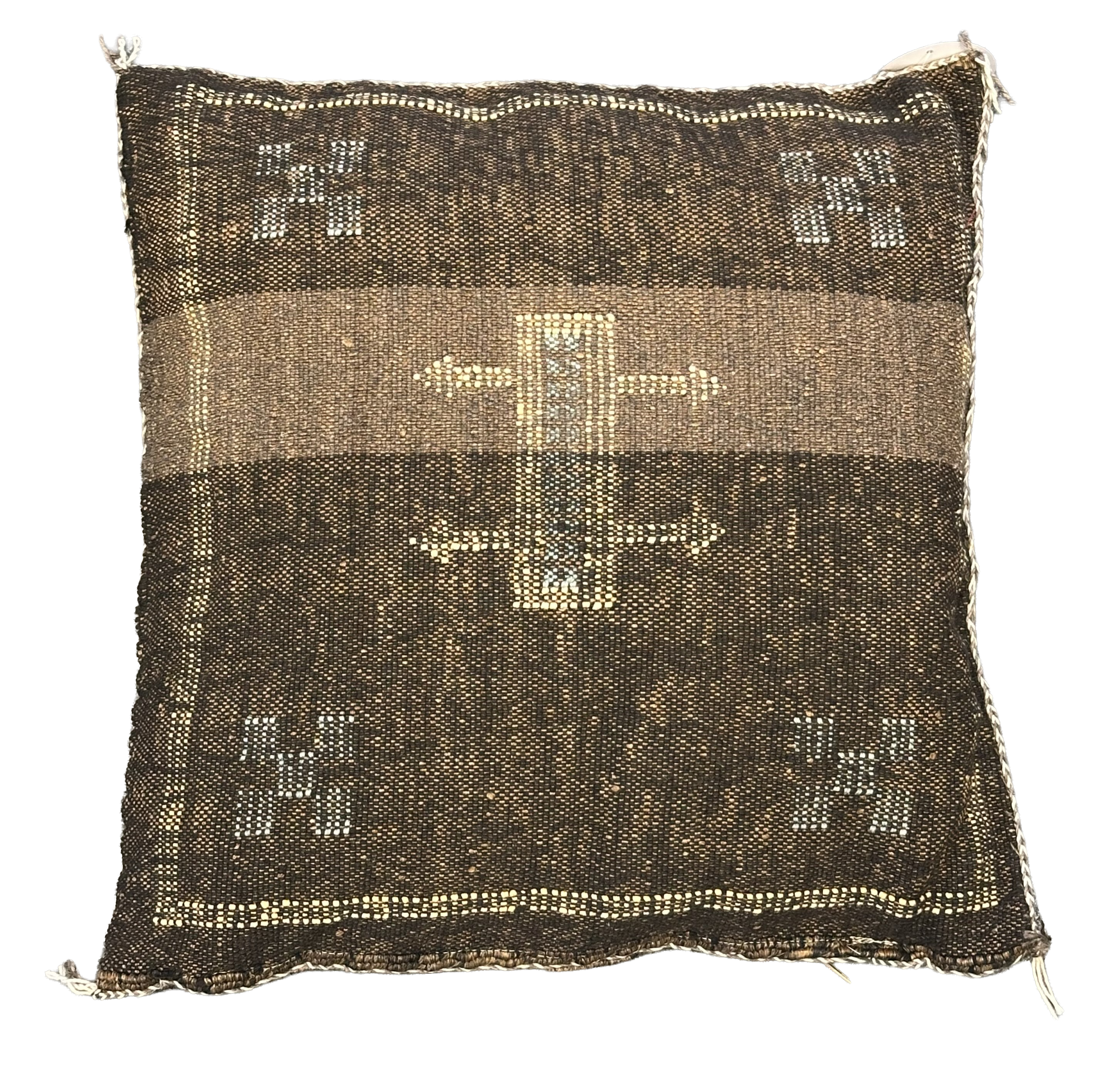 Marokkaans Sabra kussen - bruin - 45 x 45 cm