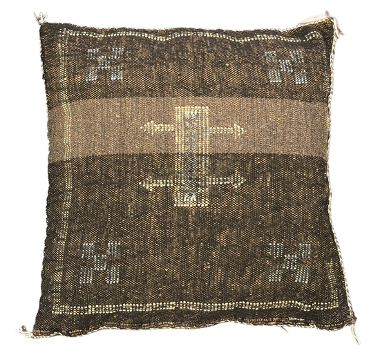 Marokkaans Sabra kussen - bruin - 45 x 45 cm