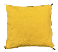 Marokkaans Sabra kussen - oker geel - 45 x 45 cm