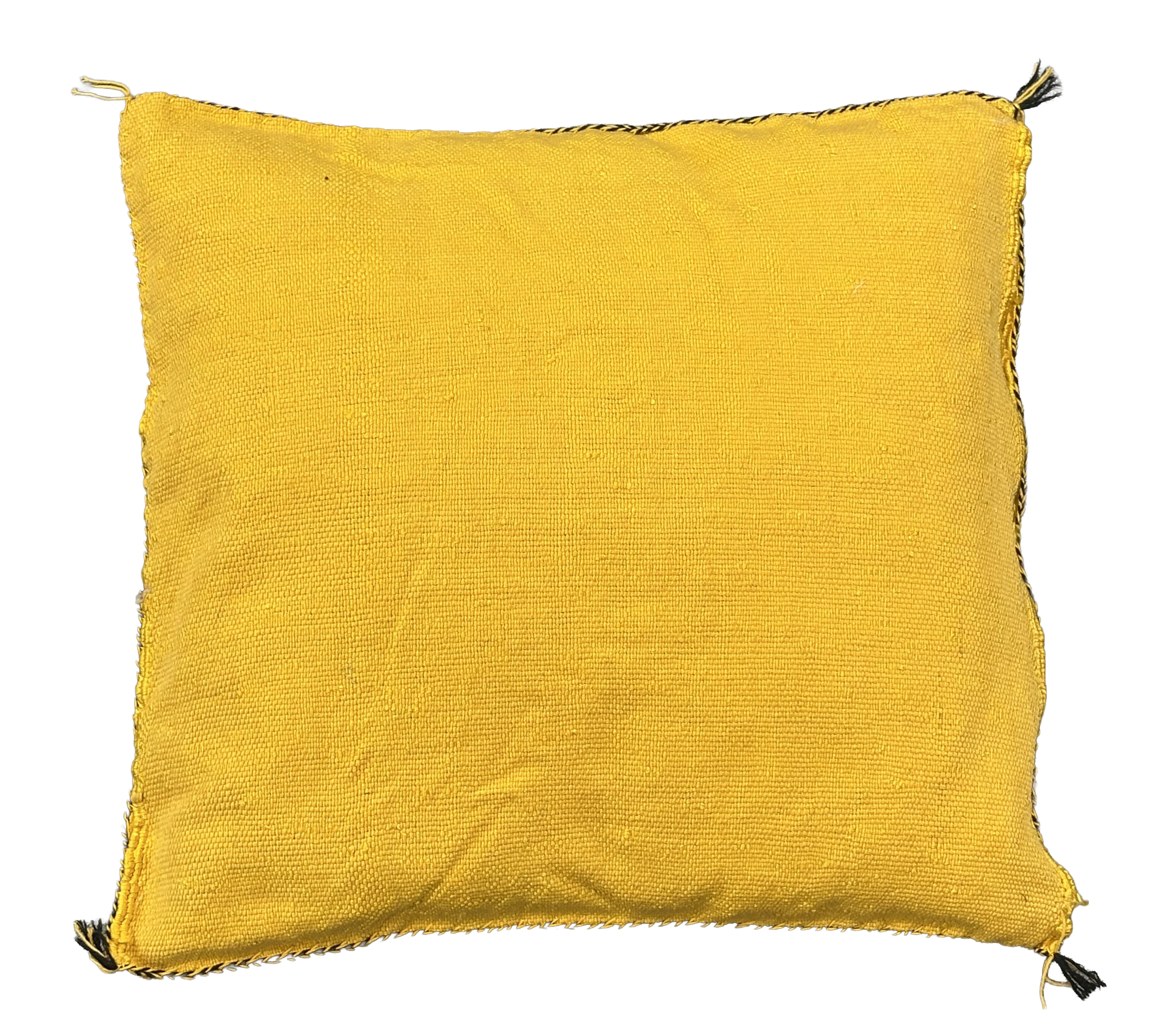 Marokkaans Sabra kussen - oker geel - 45 x 45 cm