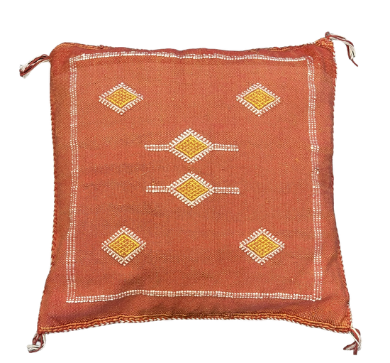 Marokkaans Sabra kussen - terra - 45 x 45 cm