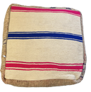 Marokkaanse Boujaad / kelim poef - multi-color