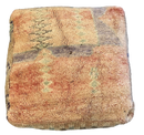 Marokkaanse Boujaad / kelim poef - multi-color