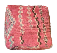 Marokkaanse Boujaad / kelim poef - roze