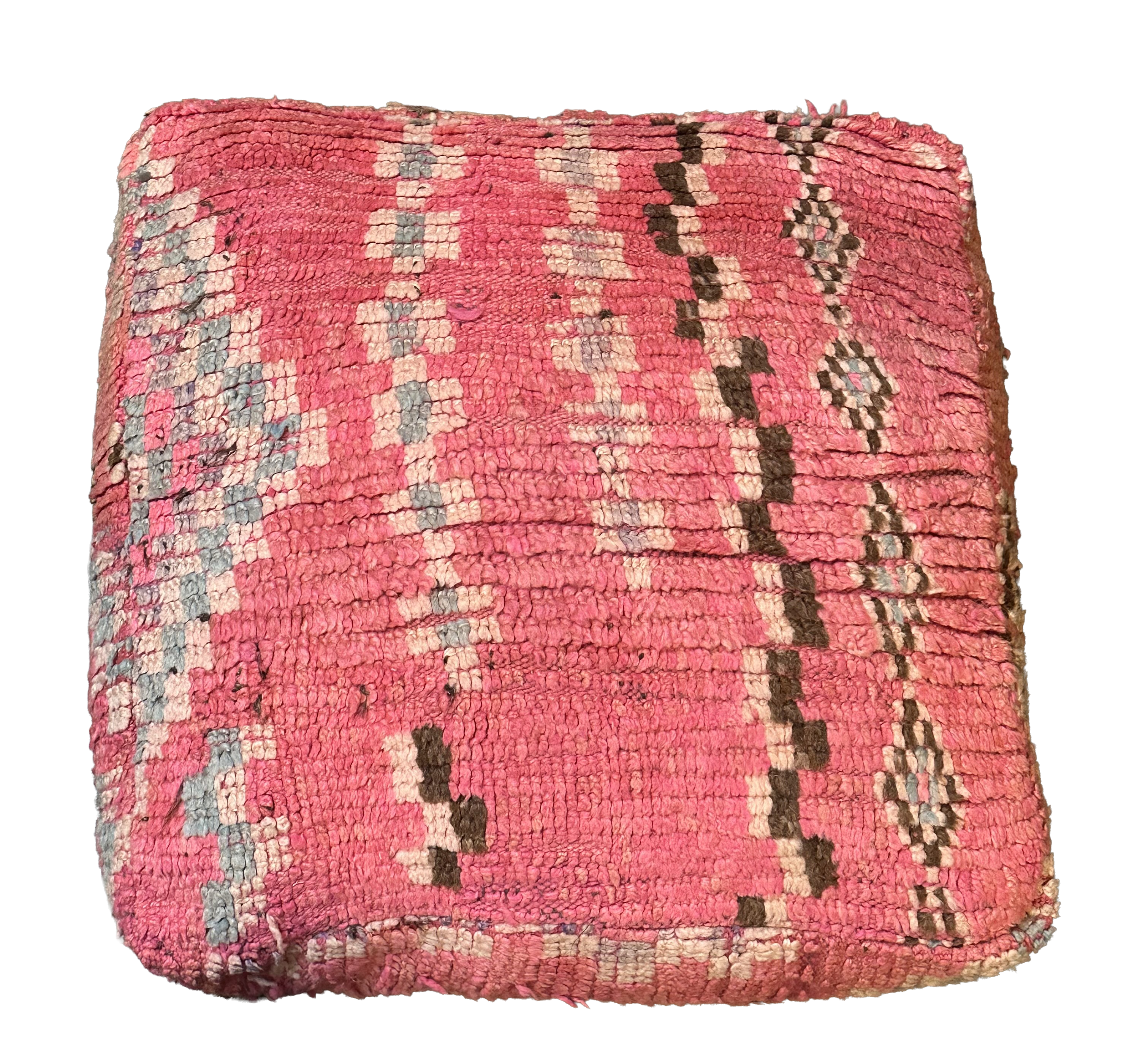 Marokkaanse Boujaad / kelim poef - roze